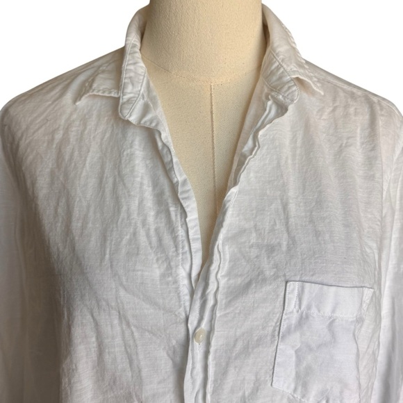 Frank & Eileen - “Eileen” White Button-Up Shirt 100% Cotton Sz XS - Picture 4 of 9